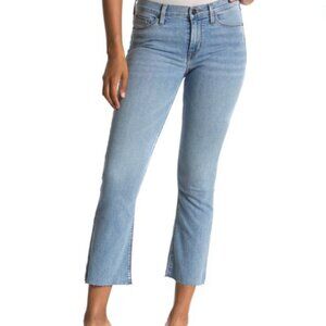 HUDSON JEANS - Love Mid-Rise Cropped Light Wash Boot Cut Denim Jeans - Size 25